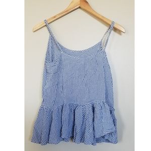 Old Navy | Gingham Ruffle Tank Top